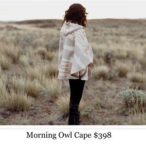 Rare! Pendleton Morning Owl Cape! 💗